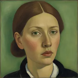 portrait of a woman by Paula Modersohn-Becker