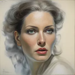 portrait of a woman by Peter Andrew Jones