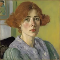 portrait of a woman by Pierre Bonnard