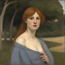 portrait of a woman by Pierre Puvis de Chavannes