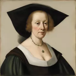 portrait of a woman by Pieter Jansz Saenredam