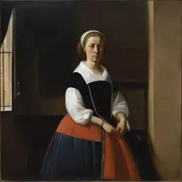 portrait of a woman by Pieter de Hooch
