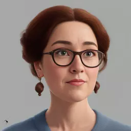 portrait of a woman by Pixar