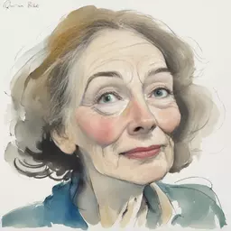 portrait of a woman by Quentin Blake