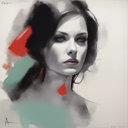 portrait of a woman by Rafael Albuquerque