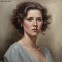portrait of a woman by Ralph Horsley