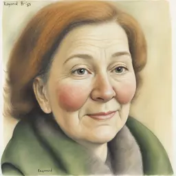 portrait of a woman by Raymond Briggs