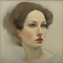 portrait of a woman by Rene Laloux