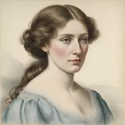 portrait of a woman by Richard Doyle