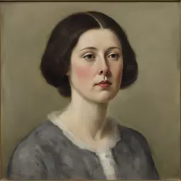 portrait of a woman by Richard Eurich