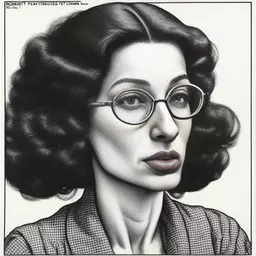 portrait of a woman by Robert Crumb