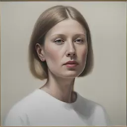 portrait of a woman by Robert Irwin
