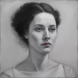 portrait of a woman by Robert M Cunningham