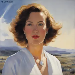 portrait of a woman by Robert McCall