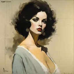 portrait of a woman by Robert Mcginnis