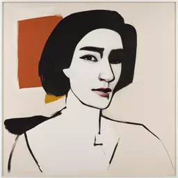 portrait of a woman by Robert Motherwell