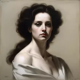 portrait of a woman by Roberto Ferri