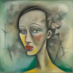 portrait of a woman by Roberto Matta