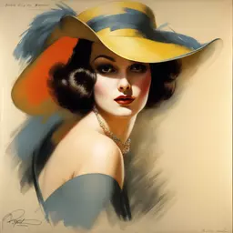 portrait of a woman by Rolf Armstrong