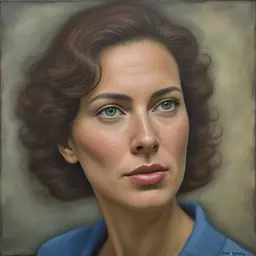 portrait of a woman by Ron Walotsky