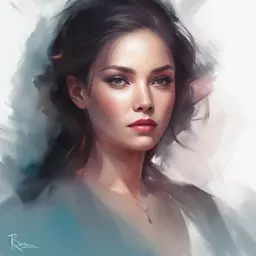 portrait of a woman by Ross Tran