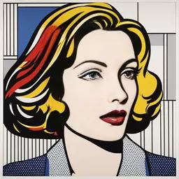 portrait of a woman by Roy Lichtenstein