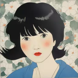 portrait of a woman by Rumiko Takahashi
