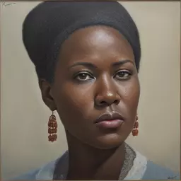 portrait of a woman by Russell Ayto