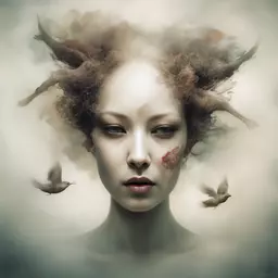 portrait of a woman by Ryohei Hase