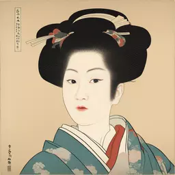 portrait of a woman by Sakai Hōitsu