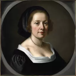 portrait of a woman by Salomon van Ruysdael