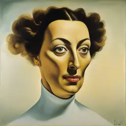 portrait of a woman by Salvador Dali