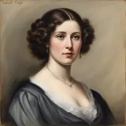portrait of a woman by Samuel Earp
