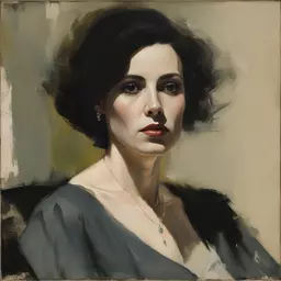portrait of a woman by Saul Tepper