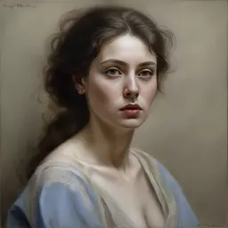 portrait of a woman by Serge Marshennikov