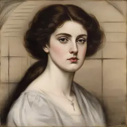 portrait of a woman by Simeon Solomon