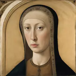 portrait of a woman by Simone Martini