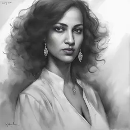 portrait of a woman by Siya Oum