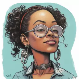 portrait of a woman by Skottie Young