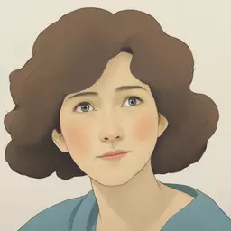 portrait of a woman by Studio Ghibli
