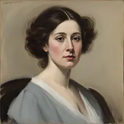 portrait of a woman by Sydney Prior Hall