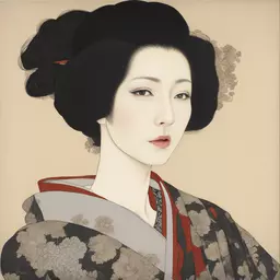 portrait of a woman by Takato Yamamoto