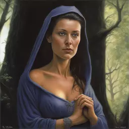 portrait of a woman by Ted Nasmith