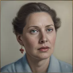 portrait of a woman by Ted Wallace