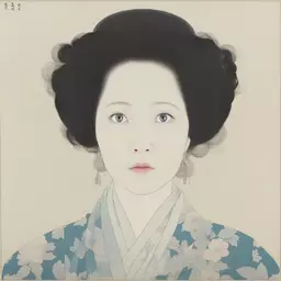 portrait of a woman by Terada Katsuya