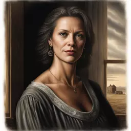 portrait of a woman by Terry Redlin
