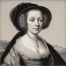 portrait of a woman by Thomas Visscher