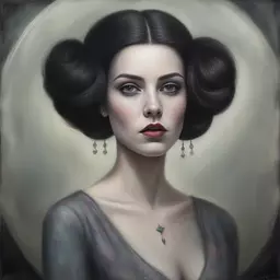 portrait of a woman by Tom Bagshaw