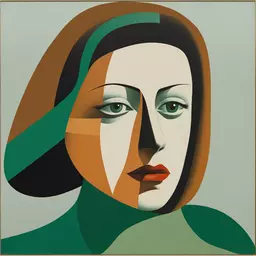 portrait of a woman by Tomma Abts