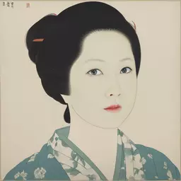 portrait of a woman by Toshiharu Mizutani